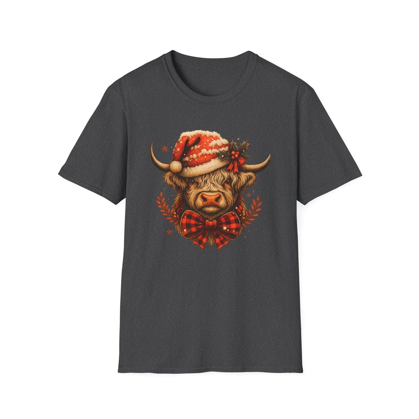 Festive Highland Cow T-Shirt