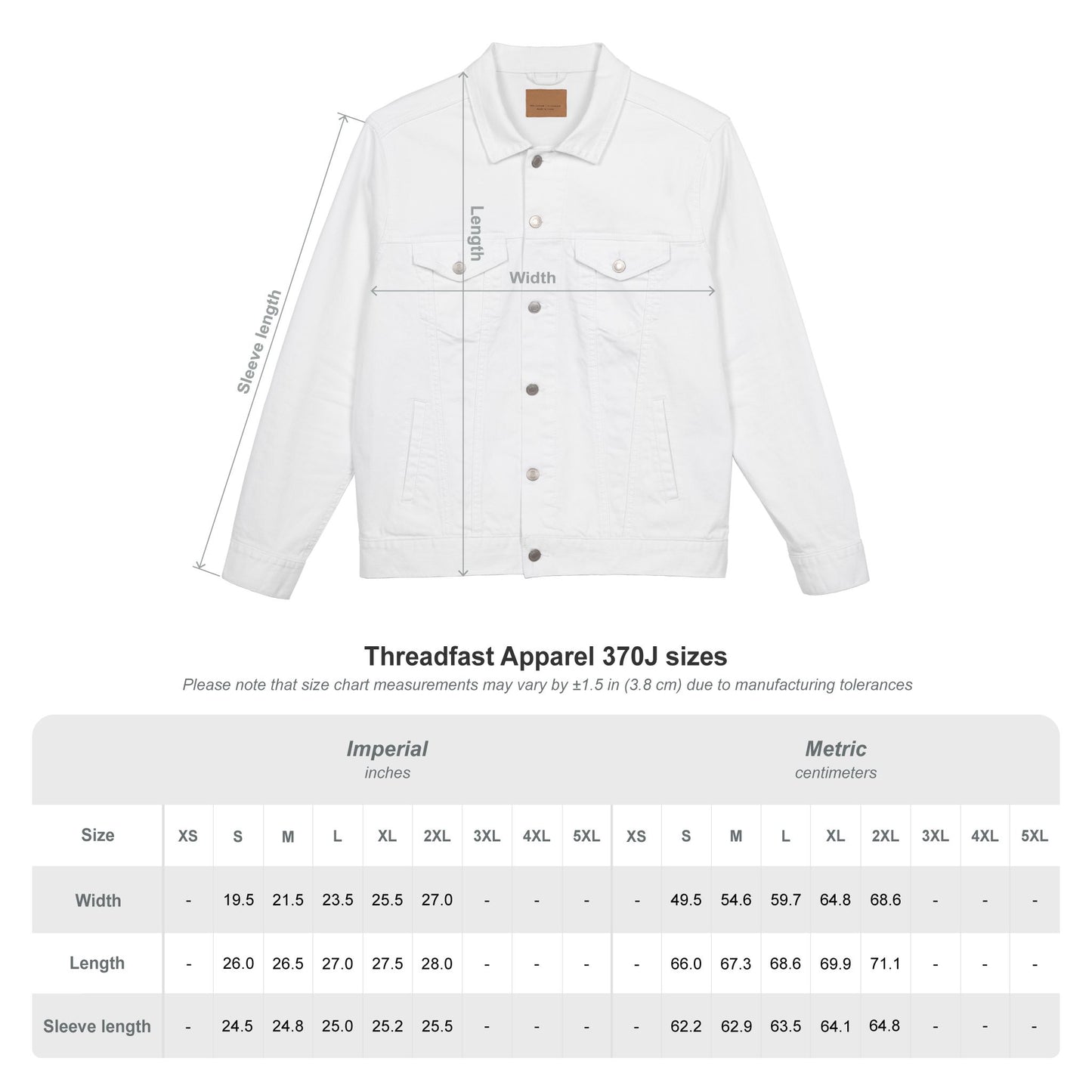 Embroidered Love Shack Unisex Denim Jacket