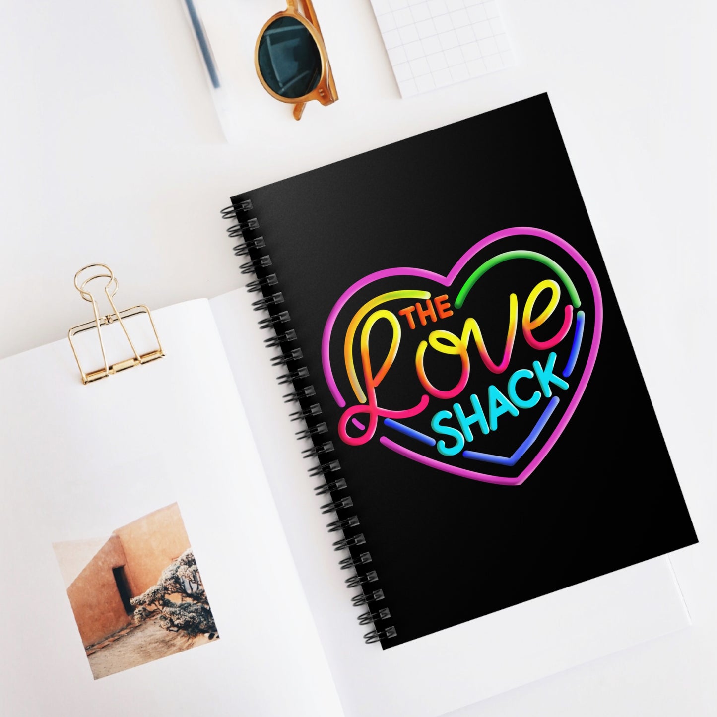 Colorful Love Shack Spiral Notebook