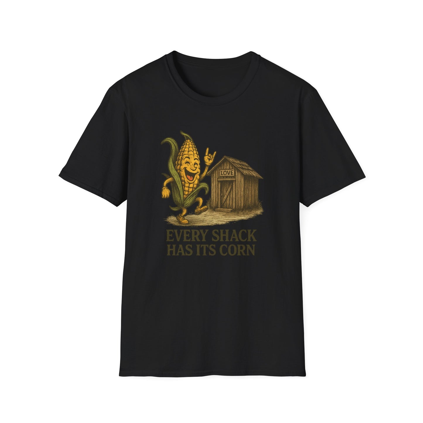 Whimsical Corn-Themed T-Shirt