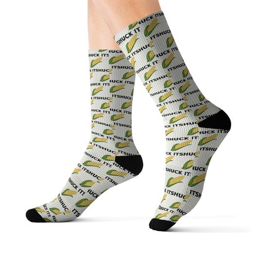 Corn-Themed Socks