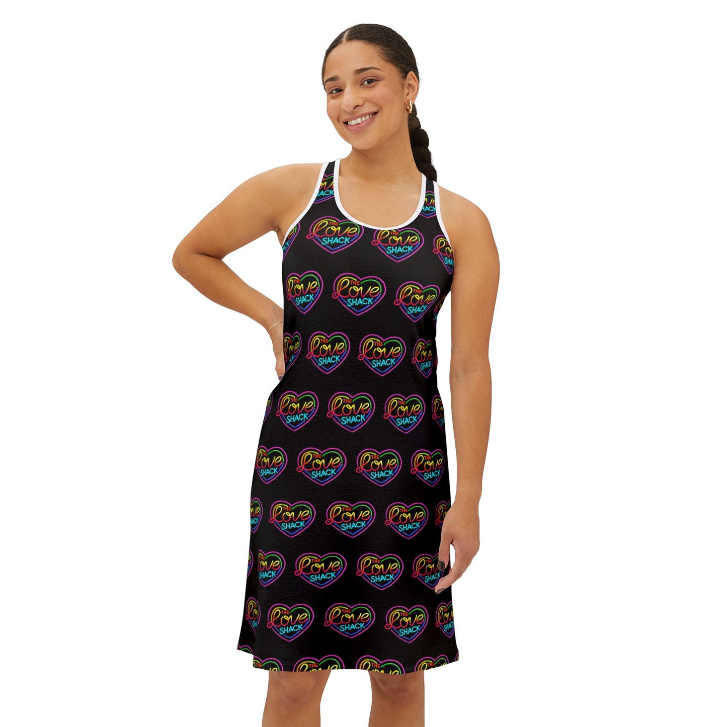 Love Shack Pattern Women's Racerback Dress