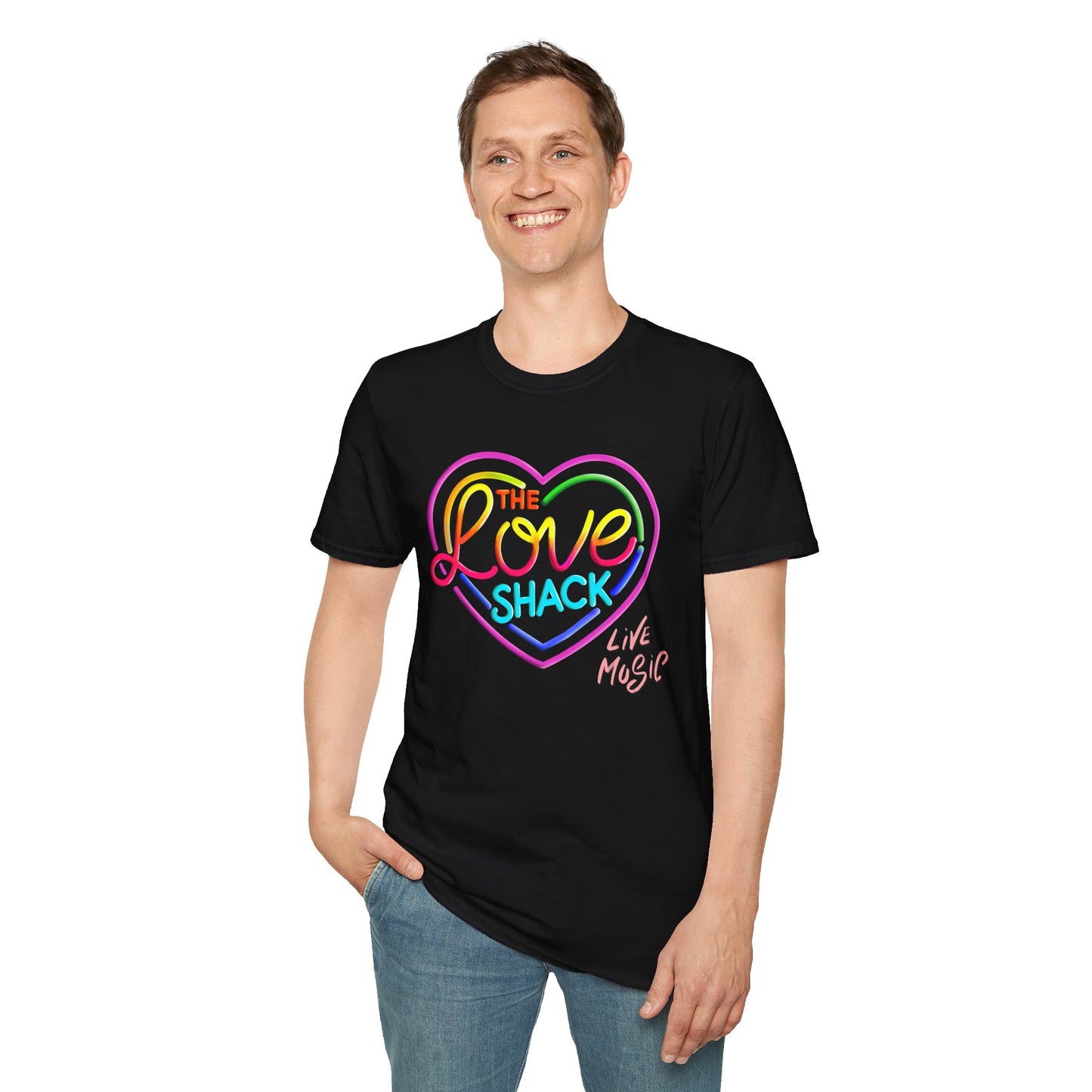 Comfy and Vibrant Love Shack T-Shirt