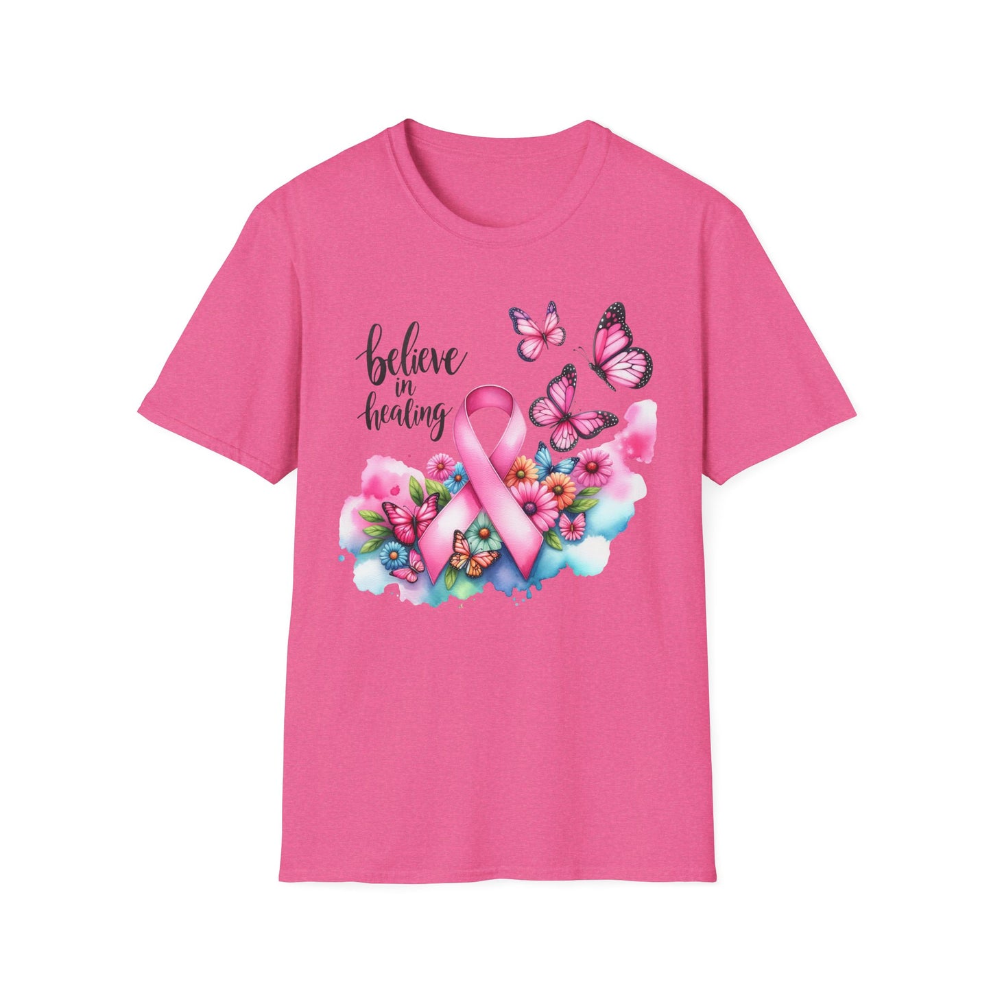 Breast Cancer Awareness T-Shirt, Believe in Healing Tee