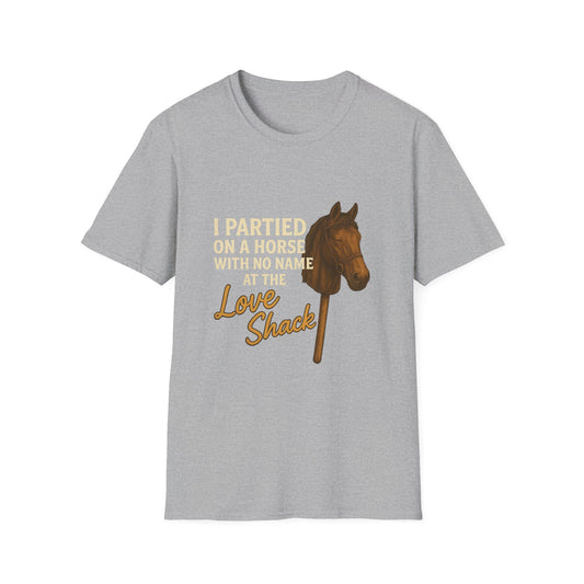 I Partied on a Horse Unisex Softstyle T-Shirt