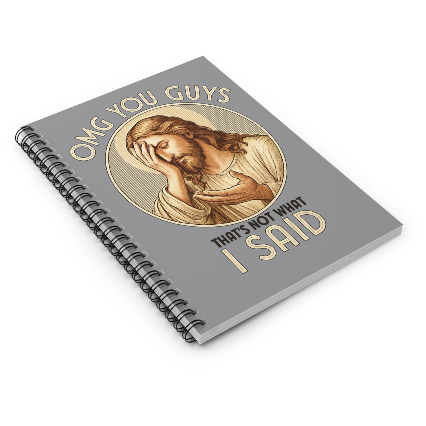 Humorous Jesus Spiral Notebook