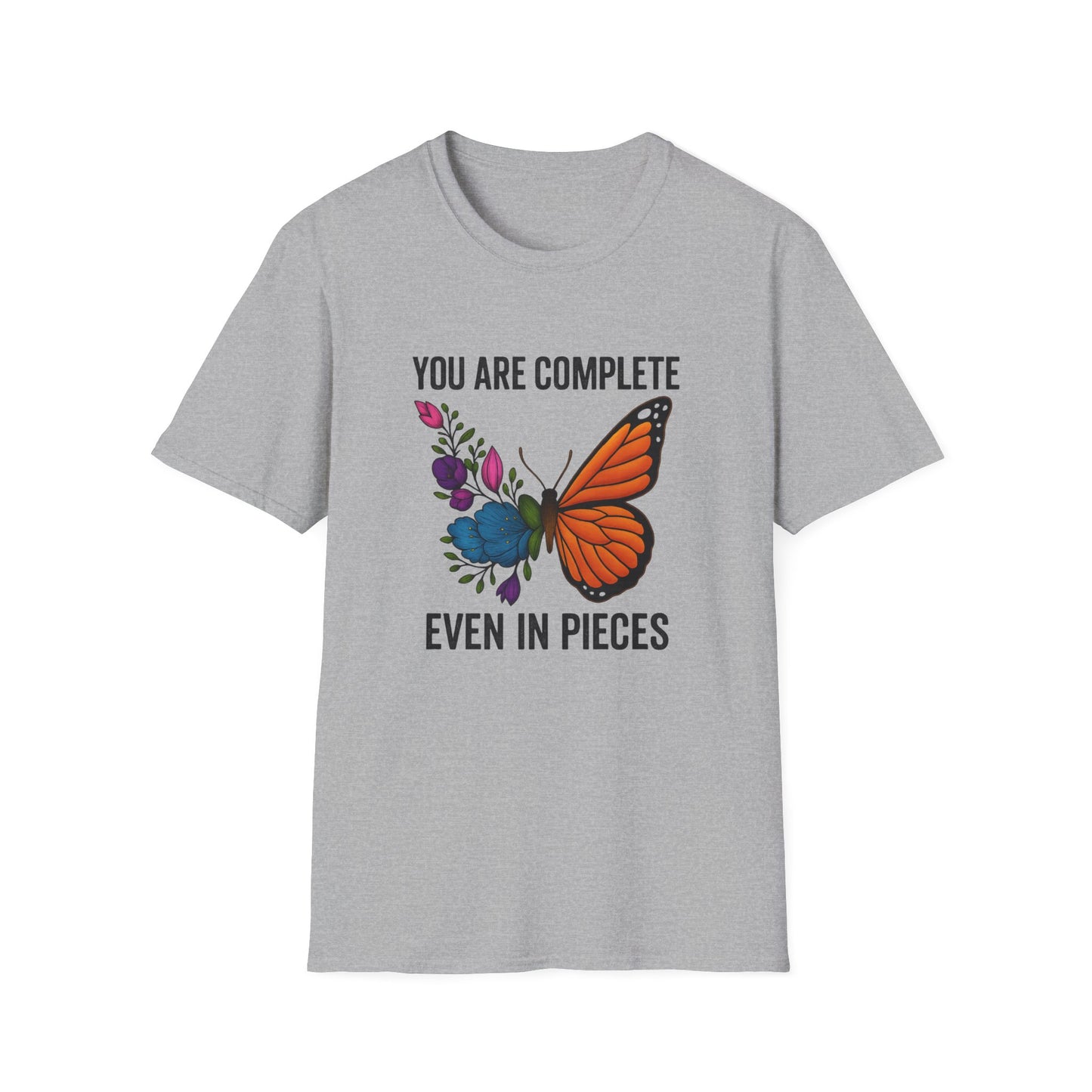 You Are Complete Even in Pieces Butterfly Unisex Softstyle T-Shirt