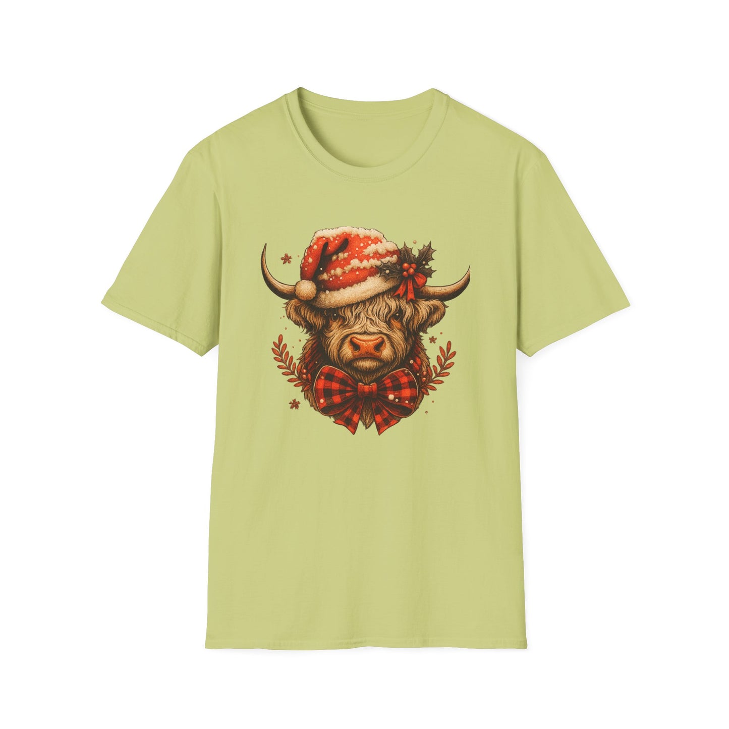 Festive Highland Cow T-Shirt