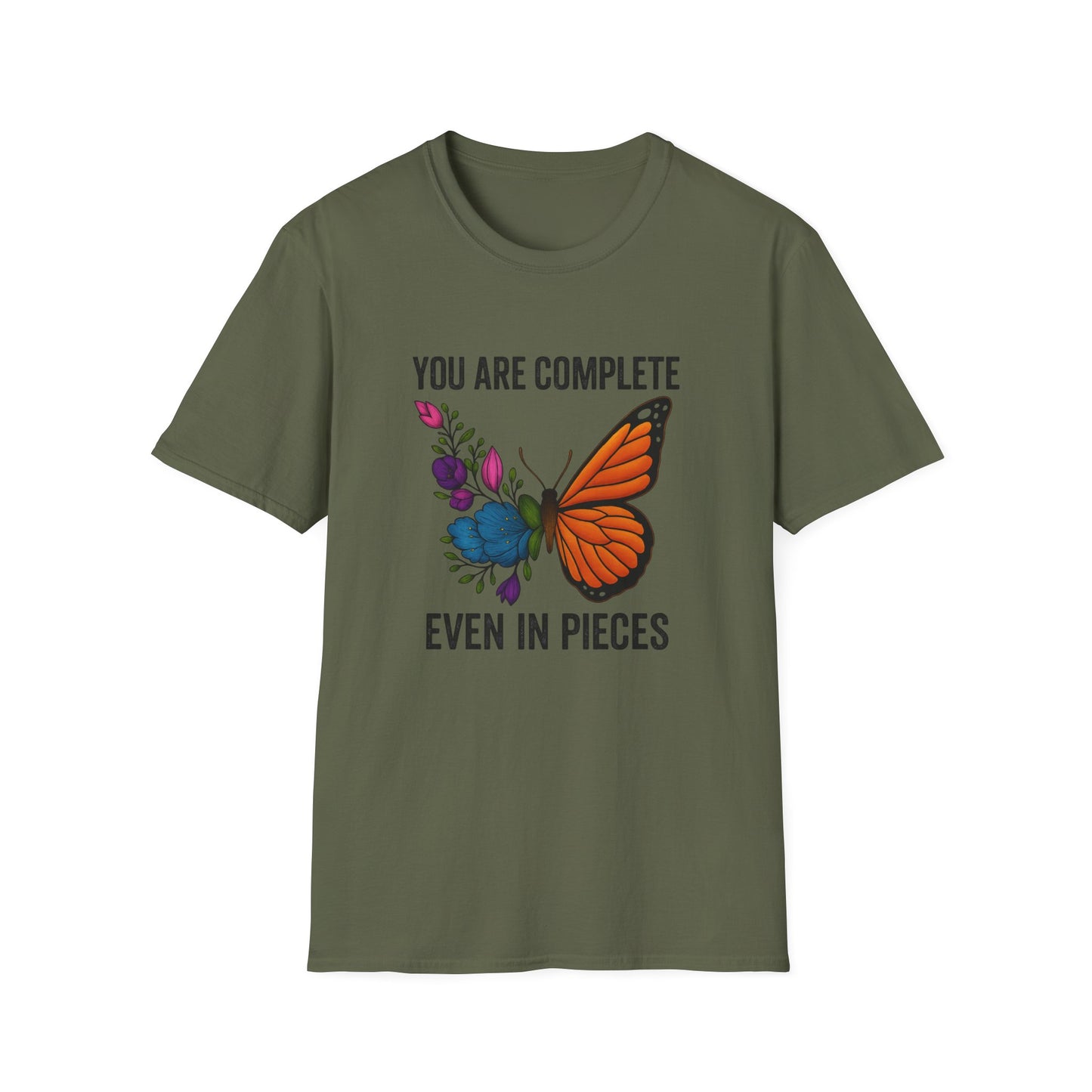 You Are Complete Even in Pieces Butterfly Unisex Softstyle T-Shirt
