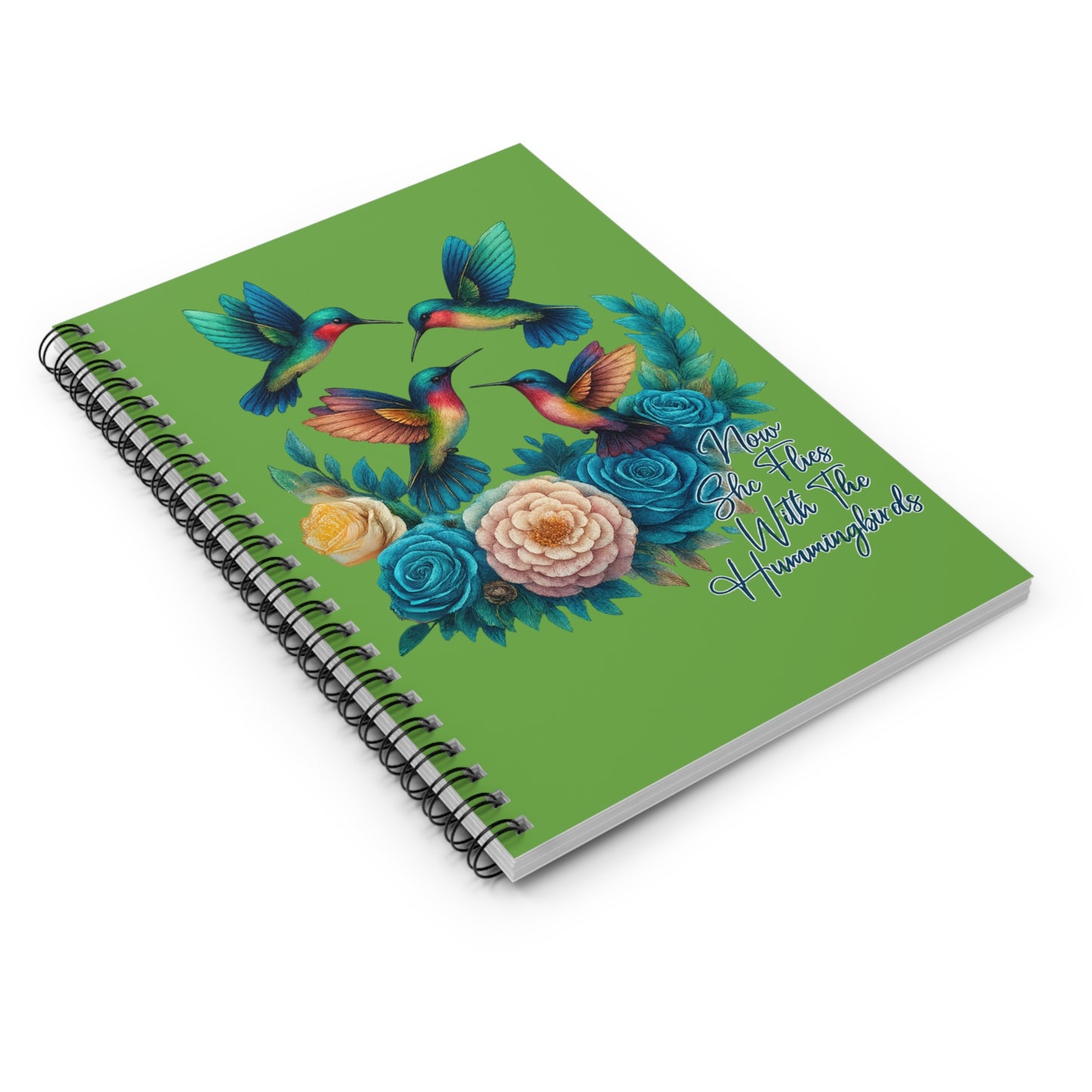 Colorful Hummingbird Spiral Notebook