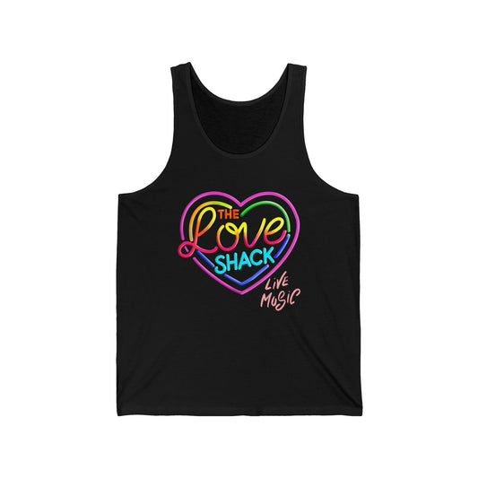 Colorful Love Shack Unisex Jersey Tank