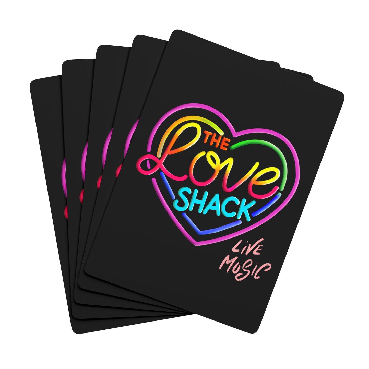 Playing Cards Set, Vibrant Heart & Ace of Spades, Party Game Gear, Fun Night In, Gift for Gamers, Poker Night Essentials