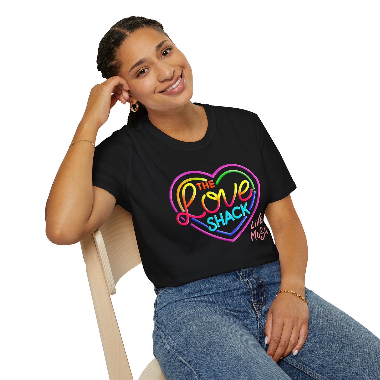 Comfy and Vibrant Love Shack T-Shirt