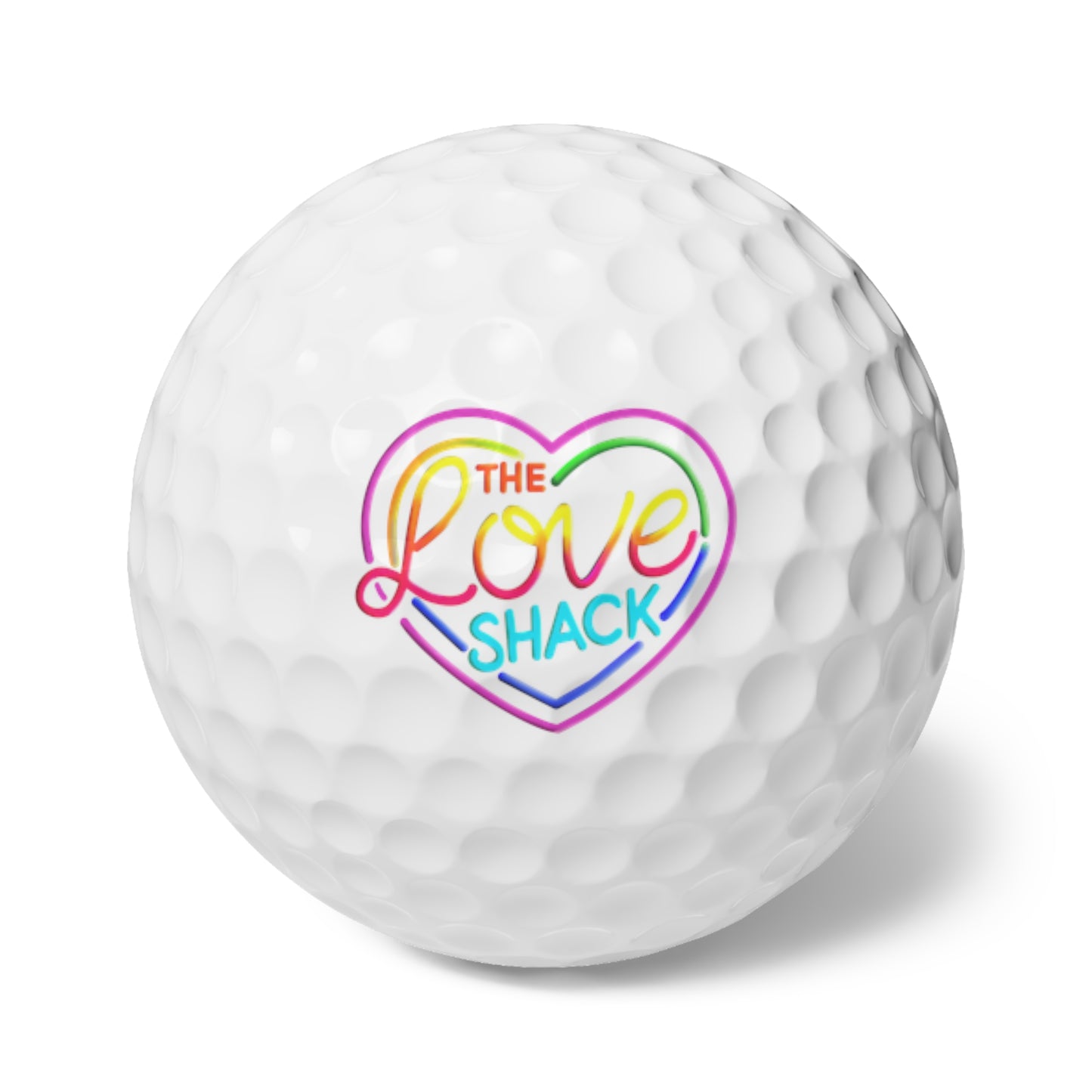 Rainbow Love Shack Golf Balls - Pack of 6