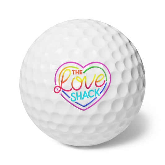 Rainbow Love Shack Golf Balls - Pack of 6