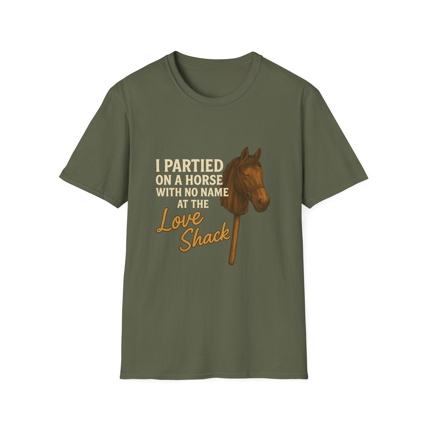 I Partied on a Horse Unisex Softstyle T-Shirt