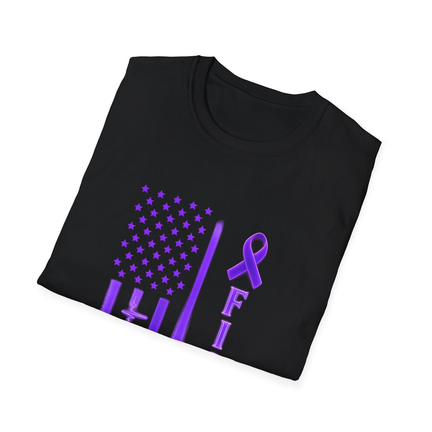 Purple Fight T-Shirt, Unisex Softstyle Tee
