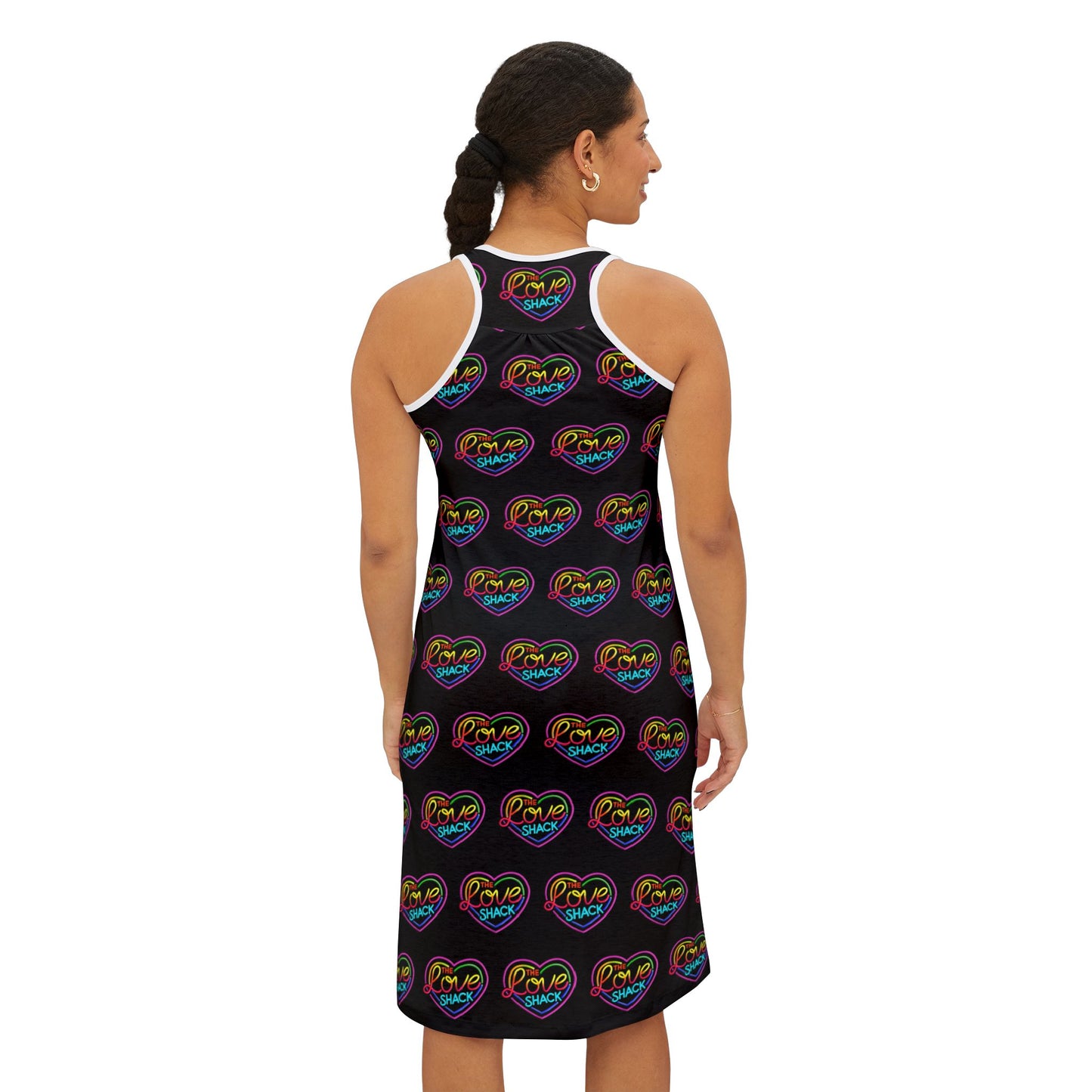 Love Shack Pattern Women's Racerback Dress