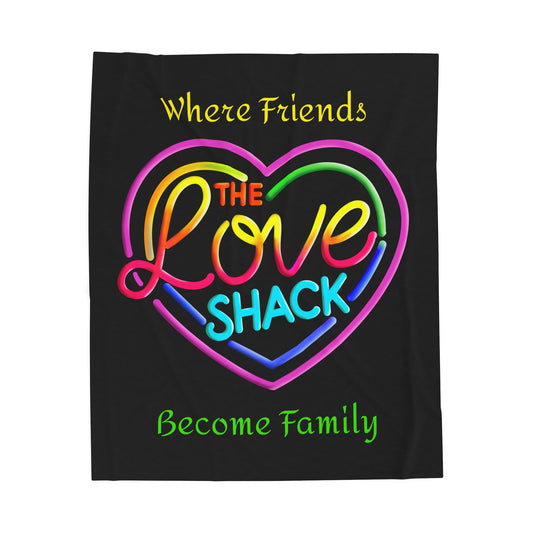 Cozy Love Shack Plush Blanket