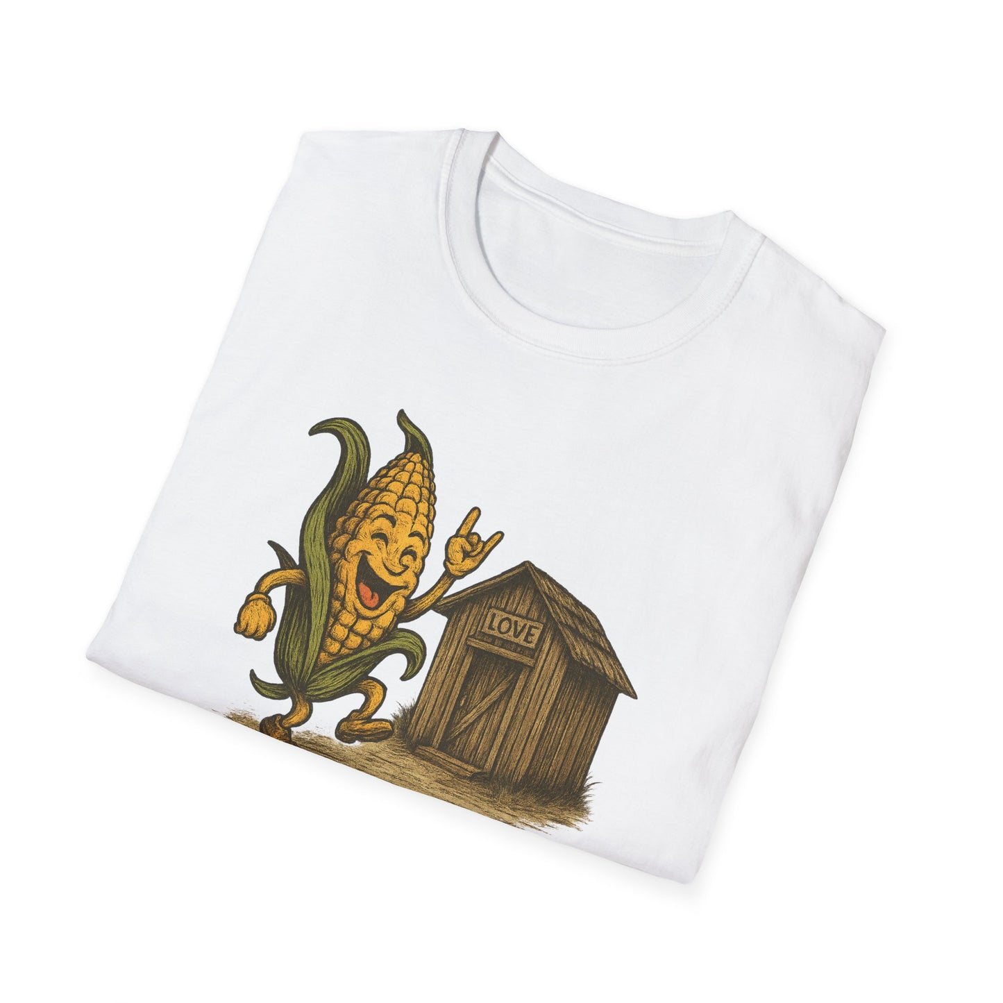 Whimsical Corn-Themed T-Shirt