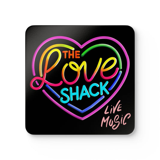 Colorful Love Shack Coaster Set,