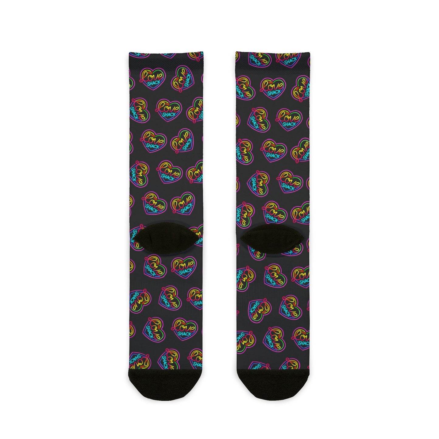 Love Shack Pattern Crew Socks