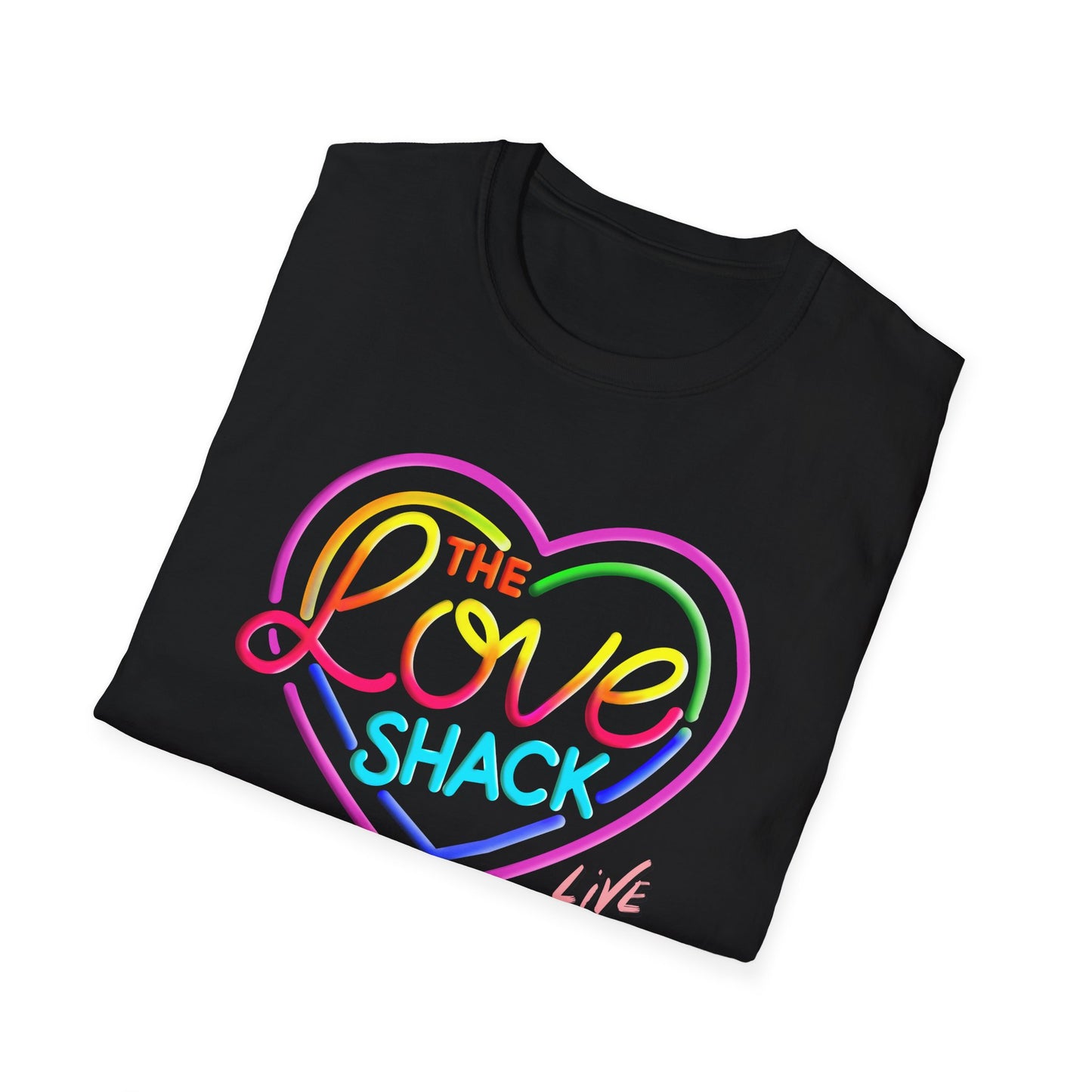 Comfy and Vibrant Love Shack T-Shirt