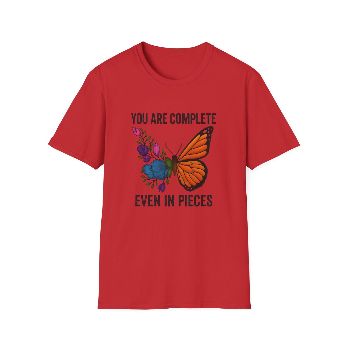 You Are Complete Even in Pieces Butterfly Unisex Softstyle T-Shirt