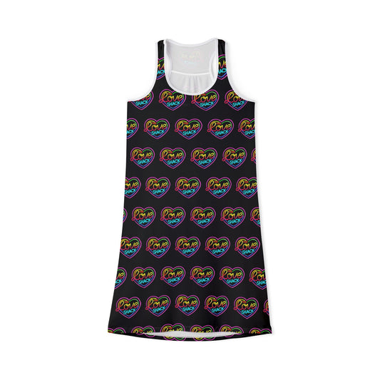 Love Shack Pattern Women's Racerback Dress