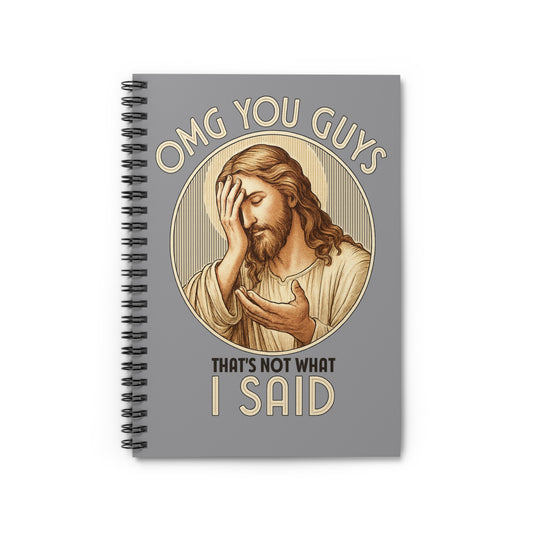 Humorous Jesus Spiral Notebook