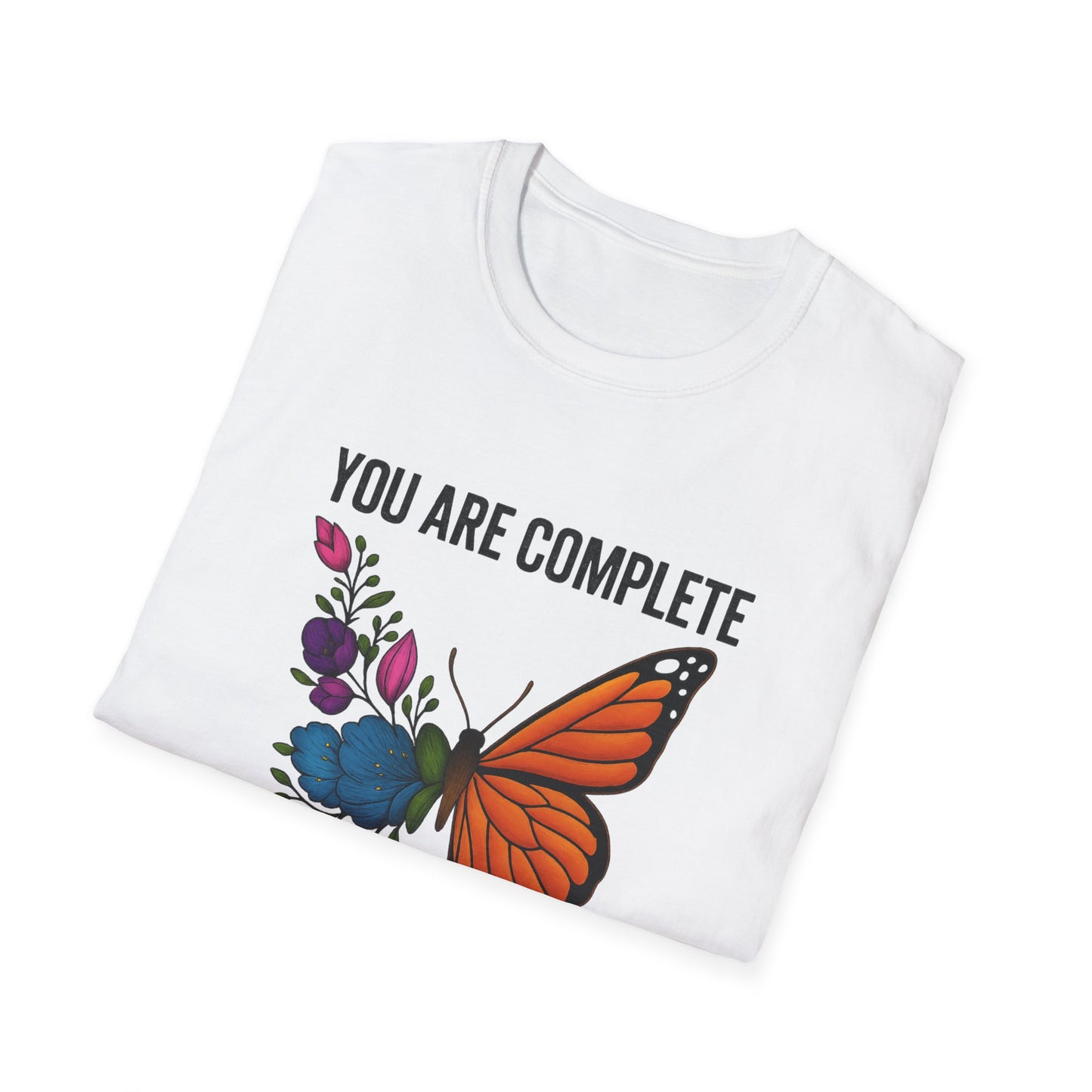 You Are Complete Even in Pieces Butterfly Unisex Softstyle T-Shirt