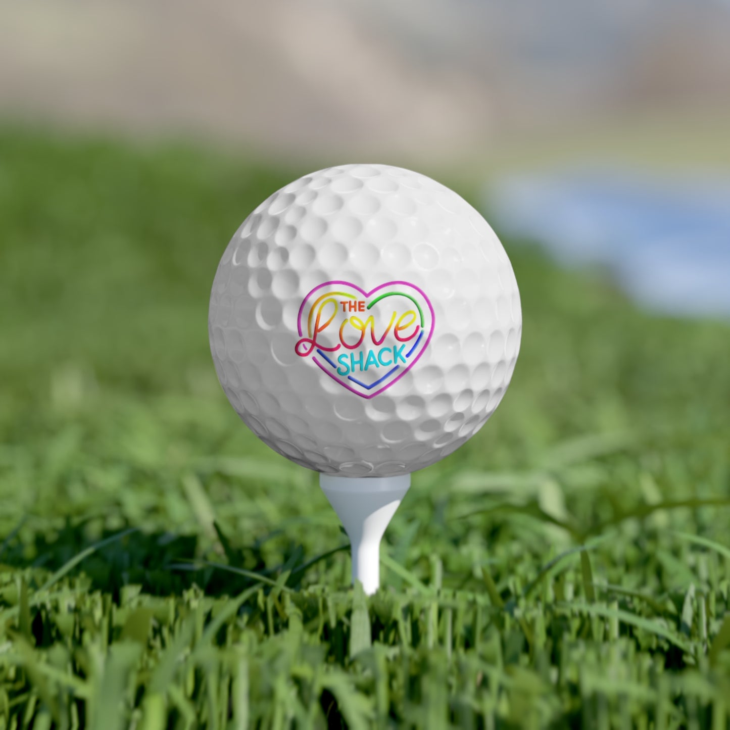 Rainbow Love Shack Golf Balls - Pack of 6