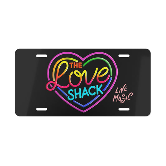 Colorful Love Shack Vanity Plate