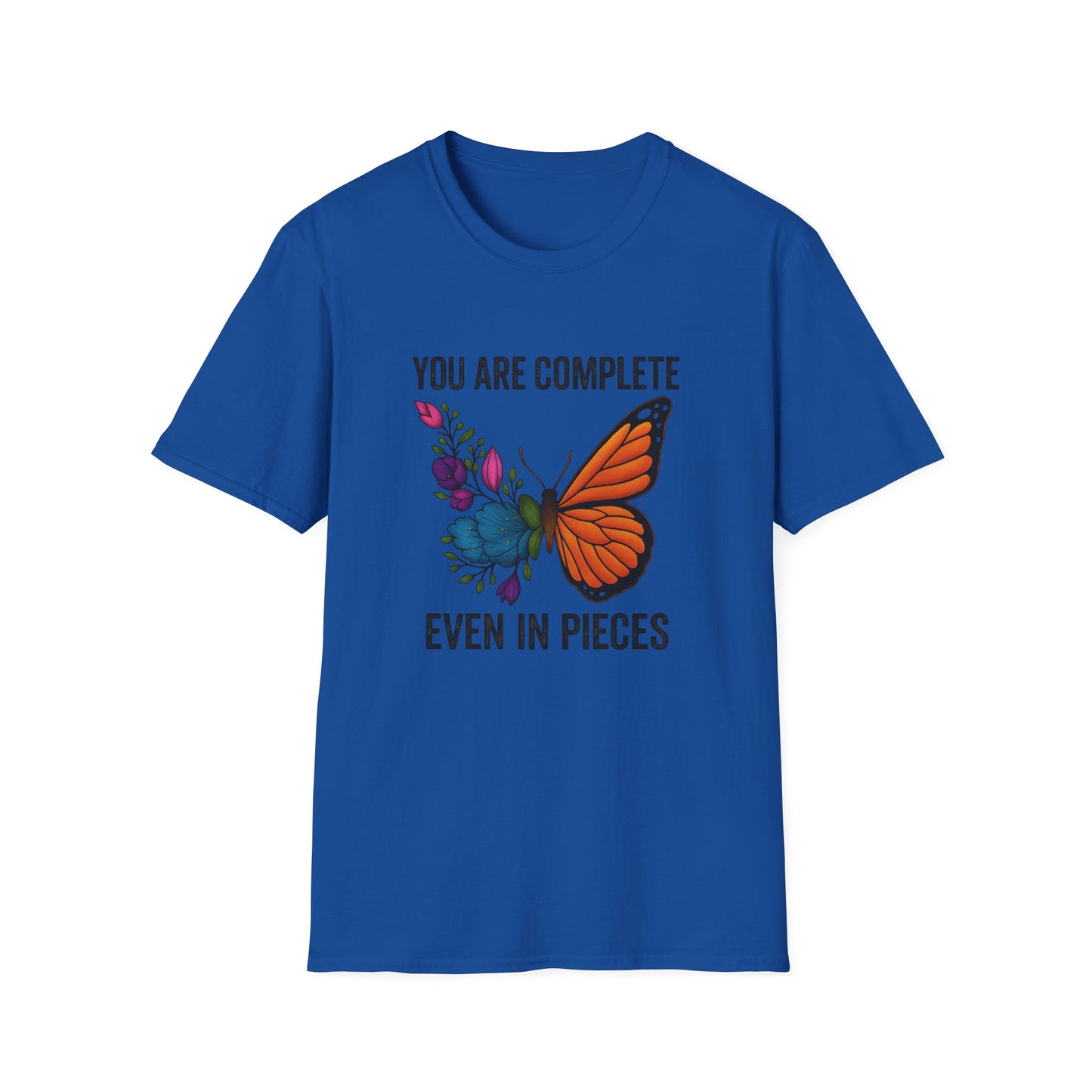You Are Complete Even in Pieces Butterfly Unisex Softstyle T-Shirt