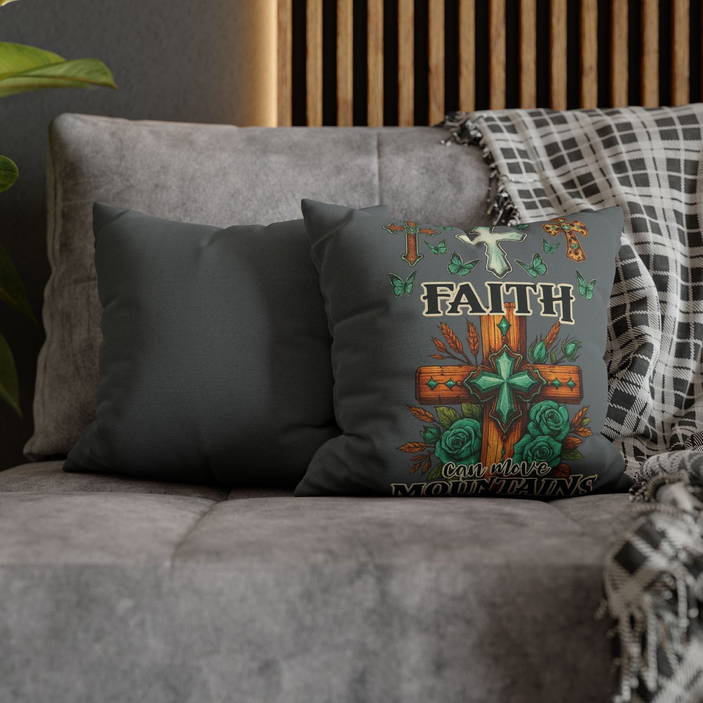 Faith-Inspired Square Pillowcase