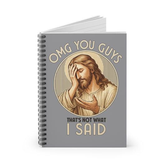 Humorous Jesus Spiral Notebook