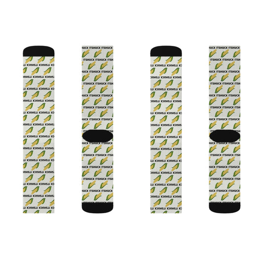 Corn-Themed Socks