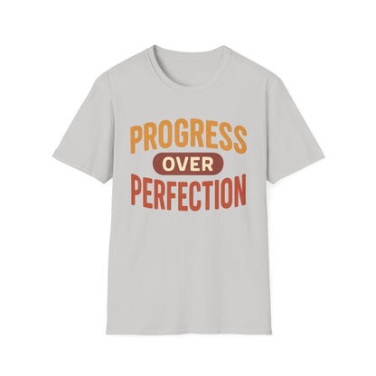 Motivational T-Shirt - Progress Over Perfection