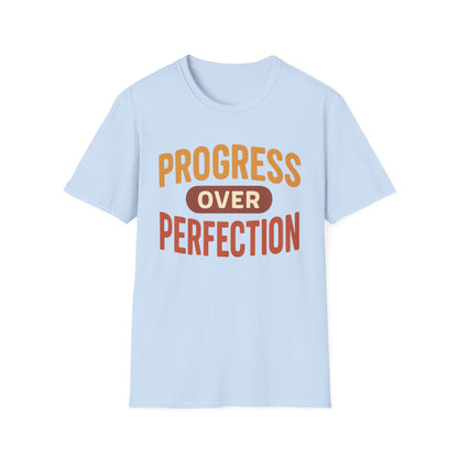 Motivational T-Shirt - Progress Over Perfection