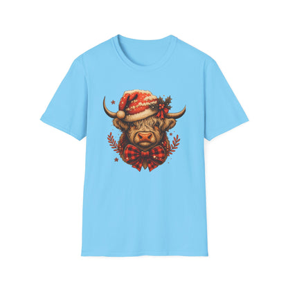 Festive Highland Cow T-Shirt