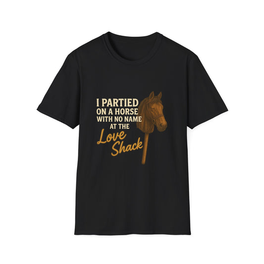I Partied on a Horse Unisex Softstyle T-Shirt