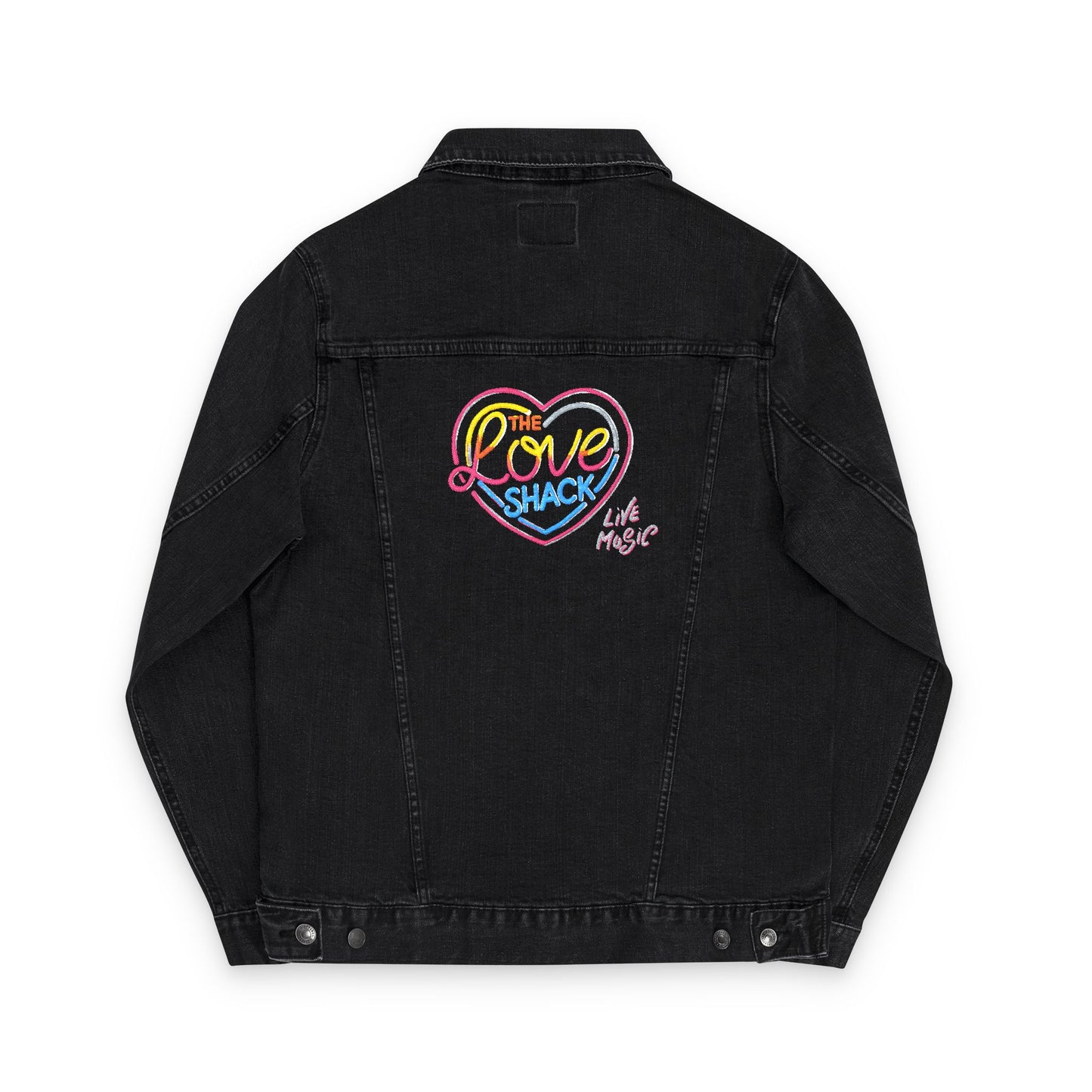 Embroidered Love Shack Unisex Denim Jacket