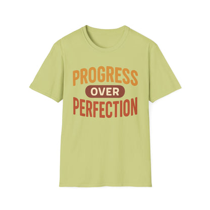 Motivational T-Shirt - Progress Over Perfection
