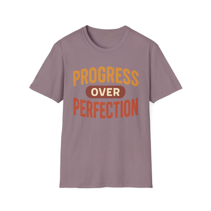Motivational T-Shirt - Progress Over Perfection