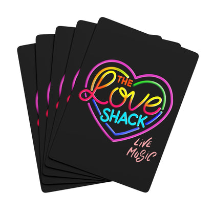 Playing Cards Set, Vibrant Heart & Ace of Spades, Party Game Gear, Fun Night In, Gift for Gamers, Poker Night Essentials