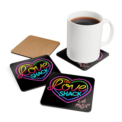 Colorful Love Shack Coaster Set,
