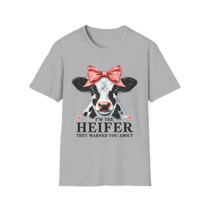 Cute Cow Graphic Tee - I'm the Heifer