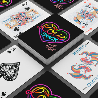 Playing Cards Set, Vibrant Heart & Ace of Spades, Party Game Gear, Fun Night In, Gift for Gamers, Poker Night Essentials