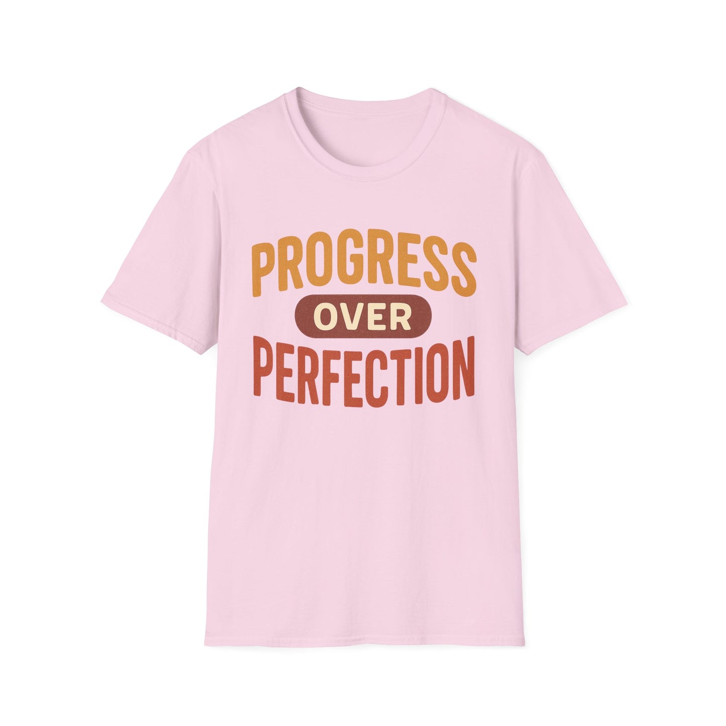 Motivational T-Shirt - Progress Over Perfection