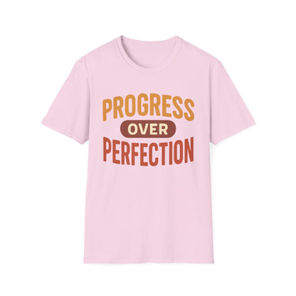Motivational T-Shirt - Progress Over Perfection